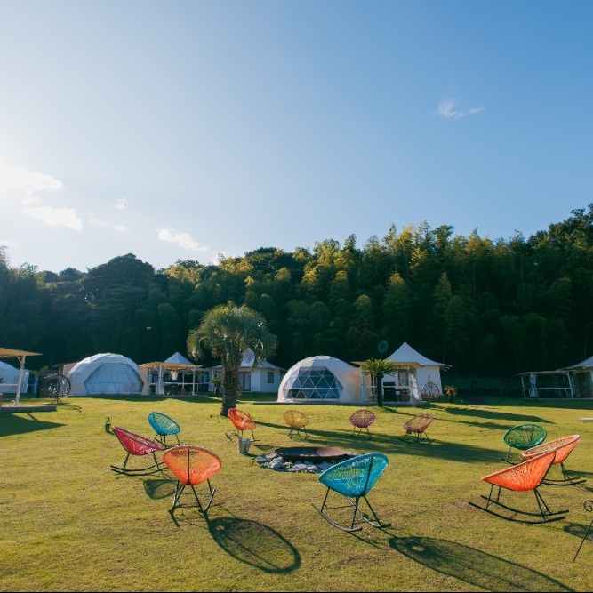 伊豆グランヴィレッジグランピングの清掃や配膳のお手伝いをしてみませんか！！